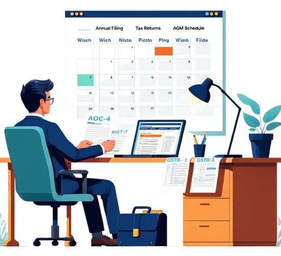 Active Business Illustration