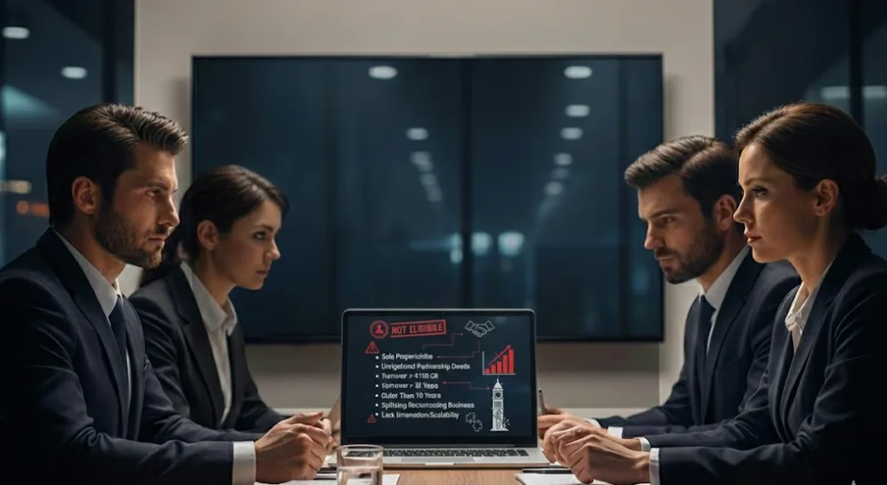 Startup India Ineligibility Criteria