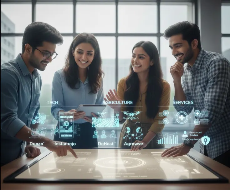 Success stories of startups benefiting from DPIIT recognition - Industry Use Cases Illustration