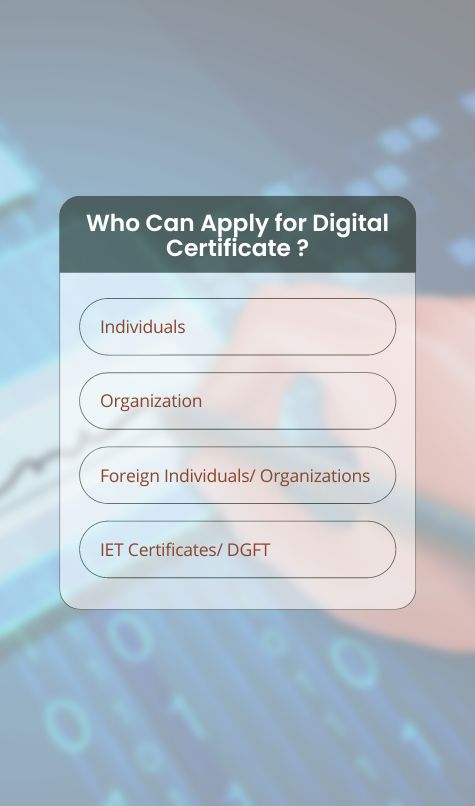 Who Can Apply for Digital Certificate