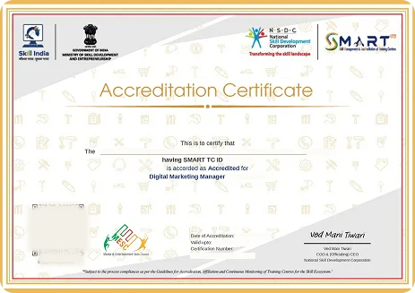 Skill India Registration Certificate