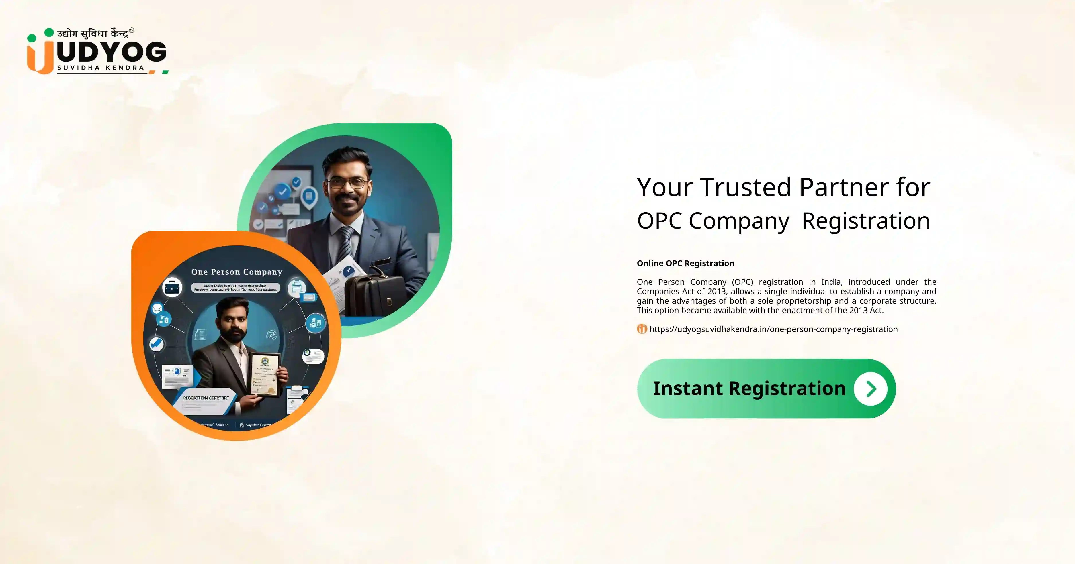 Steps for One person Registration
