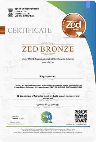 ZED Bronze certificate