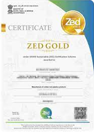 Zed Gold certificate